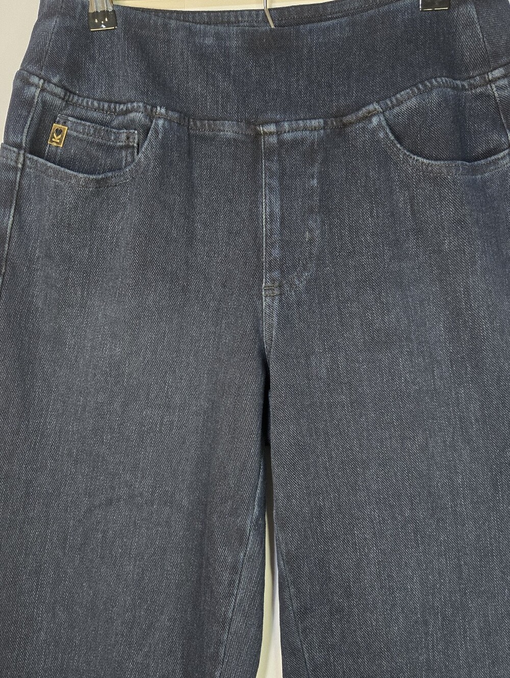 BELLE By Kim Gravel Size 6T Women Stretch, Elastic Waist Dark Wash Jeans NWT - Picture 6 of 12